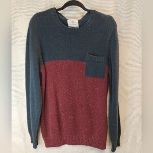 On The Byas Men's Sweater Size Large Blue Maroon 90's